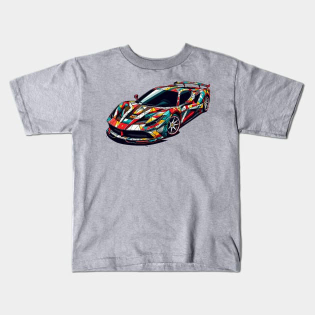 Ferrari F8 Kids T-Shirt by Vehicles-Art